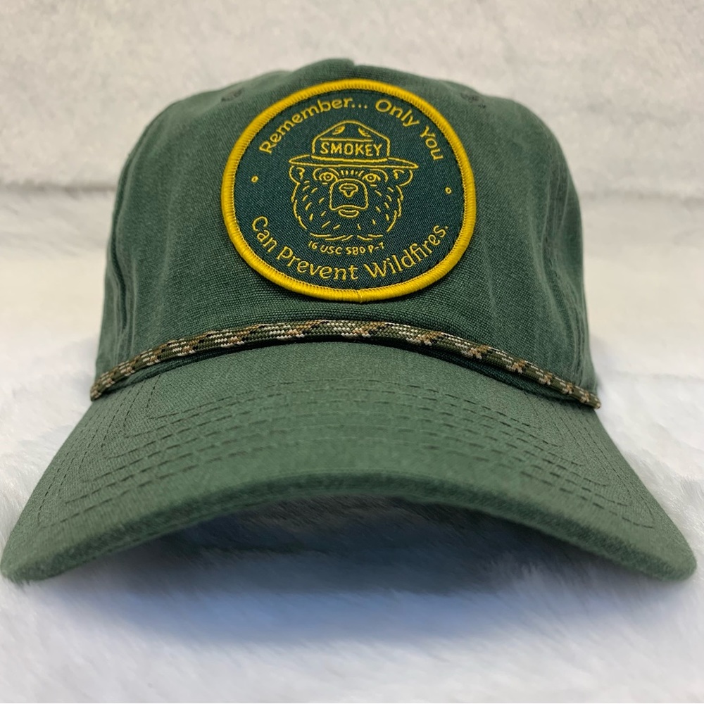 Smokey The Bear Snapback Rope Hat Cap Official Only You Can Prevent Wildfires - Picture 10 of 12